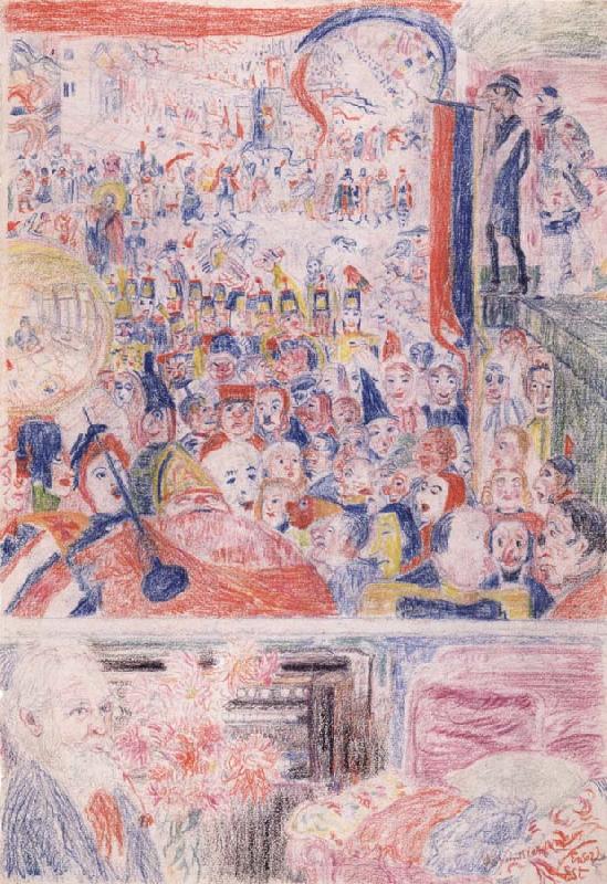 James Ensor Point of the Compass Germany oil painting art